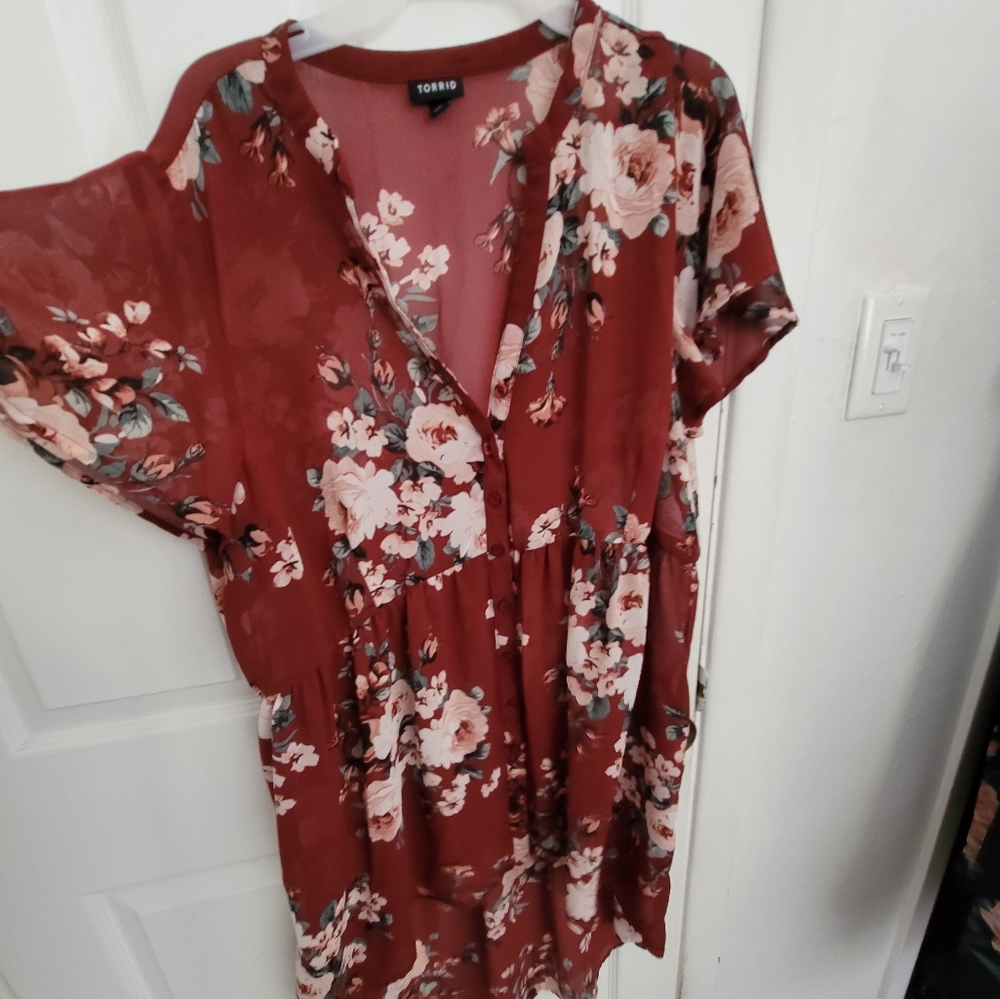 LEXIE BABYDOLL CHIFFON TUNIC